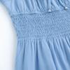 imageSimplee kids Girls Ruffle Tiered Smocked Puff Long Sleeve Dress White Size 4 to Size 15Bblue