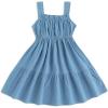 imageSimplee kids Spaghetti Strap Dress for Toddler Girl Summer Dress for Kids Floral Sleeveless Dress 29 YearsBblue With Bag