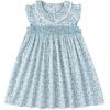 imageSimplee kids Baby Girls Casual Dress Toddler Smocking Dress Floral Print Sundress for Spring Summer 16 YearsAcblue Floral