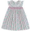 imageSimplee kids Baby Girls Casual Dress Toddler Smocking Dress Floral Print Sundress for Spring Summer 16 YearsAcpink Floral