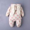 imageSimplee kids Baby Infant Boy Girl Winter Warm Snowsuit Outwear Newborn Hooded Footed Romper Jumpsuit for 018 MonthsCpink