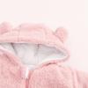imageSimplee kids Baby Infant Boy Girl Winter Warm Snowsuit Outwear Newborn Hooded Footed Romper Jumpsuit for 018 MonthsPink