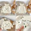 imageSimplee kids Baby Pullover Sweater Valentines Outfit Love Embroidery Knit Sweaters Coat for Autumn Fall and WinterBoff White