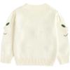 imageSimplee kids Baby Pullover Sweater Valentines Outfit Love Embroidery Knit Sweaters Coat for Autumn Fall and WinterBoff White