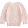 imageSimplee kids Baby Pullover Sweater Valentines Outfit Love Embroidery Knit Sweaters Coat for Autumn Fall and WinterDlight Pink