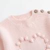 imageSimplee kids Baby Pullover Sweater Valentines Outfit Love Embroidery Knit Sweaters Coat for Autumn Fall and WinterPink2