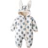 imageSimplee kids Baby Infant Boy Girl Winter Warm Snowsuit Outwear Newborn Hooded Footed Romper Jumpsuit for 018 MonthsCblue