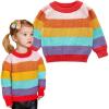 imageSimplee kids Baby Pullover Sweater Valentines Outfit Love Embroidery Knit Sweaters Coat for Autumn Fall and WinterSrainbow