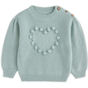 imageSimplee kids Baby Pullover Sweater Valentines Outfit Love Embroidery Knit Sweaters Coat for Autumn Fall and Winter1agrayish Blue