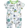 image2 Pack Baby Boys Girls Bodysuit Short Sleeves Summer Infant Toddler Cotton Zipper RompersAcaranimala
