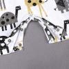 image2 Pack Baby Boys Girls Bodysuit Short Sleeves Summer Infant Toddler Cotton Zipper RompersAcargiraffe