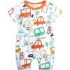 image2 Pack Baby Boys Girls Bodysuit Short Sleeves Summer Infant Toddler Cotton Zipper RompersFcargraffiti
