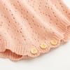 imageSimplee kids Baby Boys Girls Knitted Romper Jumpsuit Long Sleeve Onesie Bodysuits One Piece Outfits SweaterDpink
