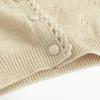 imageSimplee kids Baby Cardigan Cable Knit Toddler Cardigan Long Sleeve Fall Winter Open Front Knit SweatersA1apricot
