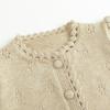 imageSimplee kids Baby Cardigan Cable Knit Toddler Cardigan Long Sleeve Fall Winter Open Front Knit SweatersA1apricot