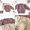imageSimplee kids Baby Cardigan Cable Knit Toddler Cardigan Long Sleeve Fall Winter Open Front Knit SweatersA1apricot
