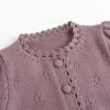 imageSimplee kids Baby Cardigan Cable Knit Toddler Cardigan Long Sleeve Fall Winter Open Front Knit SweatersA1purple
