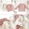 imageSimplee kids Baby Cardigan Cable Knit Toddler Cardigan Long Sleeve Fall Winter Open Front Knit SweatersAawhite