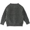 imageSimplee kids Baby Cardigan Cable Knit Toddler Cardigan Long Sleeve Fall Winter Open Front Knit SweatersB  B Gray