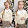 imageSimplee kids Baby Cardigan Cable Knit Toddler Cardigan Long Sleeve Fall Winter Open Front Knit SweatersBeige