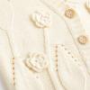 imageSimplee kids Baby Cardigan Cable Knit Toddler Cardigan Long Sleeve Fall Winter Open Front Knit SweatersBeige
