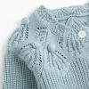 imageSimplee kids Baby Cardigan Cable Knit Toddler Cardigan Long Sleeve Fall Winter Open Front Knit SweatersBlue