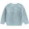imageSimplee kids Baby Cardigan Cable Knit Toddler Cardigan Long Sleeve Fall Winter Open Front Knit SweatersBlue