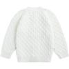 imageSimplee kids Baby Cardigan Cable Knit Toddler Cardigan Long Sleeve Fall Winter Open Front Knit SweatersC  C White