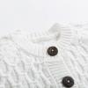 imageSimplee kids Baby Cardigan Cable Knit Toddler Cardigan Long Sleeve Fall Winter Open Front Knit SweatersC  C White