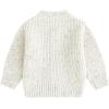 imageSimplee kids Baby Cardigan Cable Knit Toddler Cardigan Long Sleeve Fall Winter Open Front Knit SweatersD2white