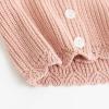 imageSimplee kids Baby Cardigan Cable Knit Toddler Cardigan Long Sleeve Fall Winter Open Front Knit SweatersPink