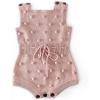imageSimplee kids Baby Girl Kint Romper Fall Sleeveless Pompoms Rompers Newborn Little Girl Overall Jumpsuit OutfitsApink