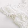 imageSimplee kids Baby Girl Kint Romper Fall Sleeveless Pompoms Rompers Newborn Little Girl Overall Jumpsuit OutfitsE White