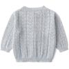 imageSimplee kids Baby Girl Thin Sweater Solid White Pink Cardigans for Toddler 03YearsDa Grey