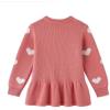 imageSimplee kids Baby Girls Fall Winter Cardigan Sweaters Coats Outfits for ToddlersDheart Pink
