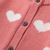 imageSimplee kids Baby Girls Fall Winter Cardigan Sweaters Coats Outfits for ToddlersDheart Pink