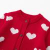 imageSimplee kids Baby Girls Fall Winter Cardigan Sweaters Coats Outfits for ToddlersDheart Red