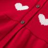 imageSimplee kids Baby Girls Fall Winter Cardigan Sweaters Coats Outfits for ToddlersDheart Red