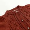 imageSimplee kids Baby Girls Fall Winter Cardigan Sweaters Coats Outfits for ToddlersFbrick Red