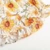 imageSimplee kids Baby Girls Summer Romper Onesie Infant Newborn Floral Ruffled Sleeveless BodysuitAayellow Flower