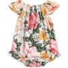 imageSimplee kids Baby Girls Summer Romper Onesie Infant Newborn Floral Ruffled Sleeveless BodysuitAred Floral