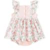 imageSimplee kids Baby Infant Girls Cotton Short Ruffle Sleeve Summer Romper Outfits 324 MonthsApink Floral