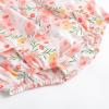 imageSimplee kids Baby Infant Girls Cotton Short Ruffle Sleeve Summer Romper Outfits 324 MonthsBppink Floral
