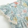 imageSimplee kids Baby Infant Girls Cotton Short Ruffle Sleeve Summer Romper Outfits 324 MonthsCfgreen Floral