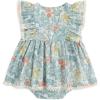 imageSimplee kids Baby Infant Girls Cotton Short Ruffle Sleeve Summer Romper Outfits 324 MonthsCfgreen Floral