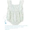imageSimplee kids Baby Infant Girls Cotton Short Ruffle Sleeve Summer Romper Outfits 324 MonthsDlight Blue
