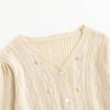imageSimplee kids Baby Sweater Animal Leopard Printed Baby Cardigan for Autumn FallCreamy White