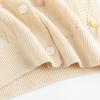 imageSimplee kids Baby Sweater Animal Leopard Printed Baby Cardigan for Autumn FallCreamy White