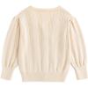 imageSimplee kids Baby Sweater Animal Leopard Printed Baby Cardigan for Autumn FallCreamy White