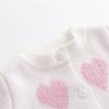 imageSimplee kids Baby Sweater Animal Leopard Printed Baby Cardigan for Autumn FallCwhite